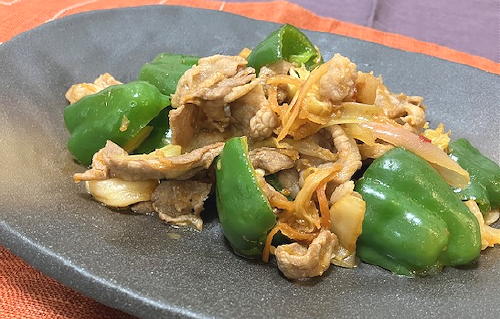 今日のキムチ料理レシピ：豚肉とピーマンのキムチ炒め