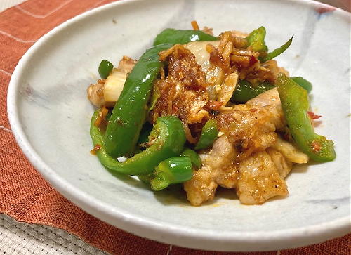今日のキムチ料理レシピ：豚肉とピーマンのキムチ炒め
