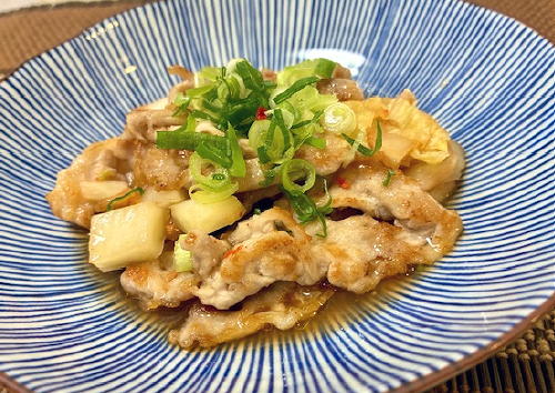 今日のキムチ料理レシピ：豚肉とキムチの梅ポン酢和え