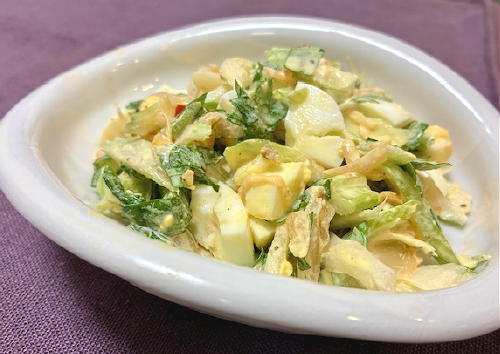 今日のキムチ料理レシピ：セロリのキムチタルタル和え