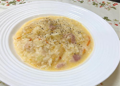 今日のキムチ料理レシピ：キムチのチーズリゾット風