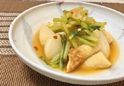 今日のキムチ料理レシピ：ちくわとかぶのうす甘辛煮