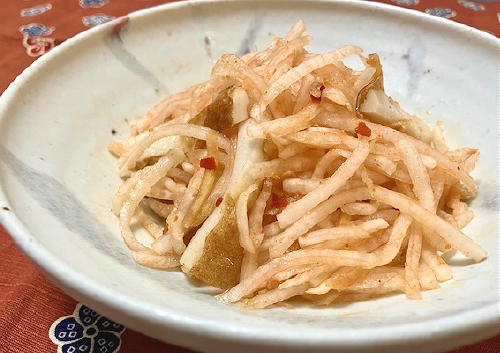 今日のキムチ料理レシピ：大根とちくわの梅キムチ和え