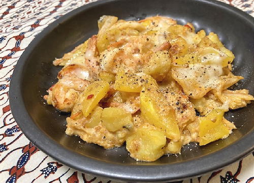 今日のキムチ料理レシピ：エビとキムチのチーズグラタン