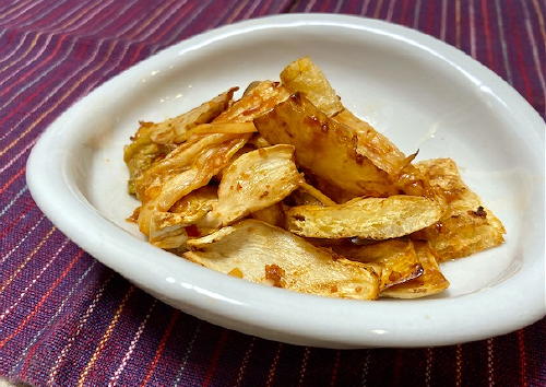 今日のキムチ料理レシピ：エリンギと油揚げのキムチ炒め