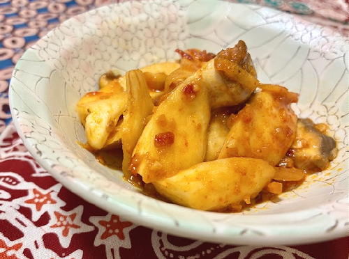今日のキムチ料理レシピ：エリンギのピリ辛炒め