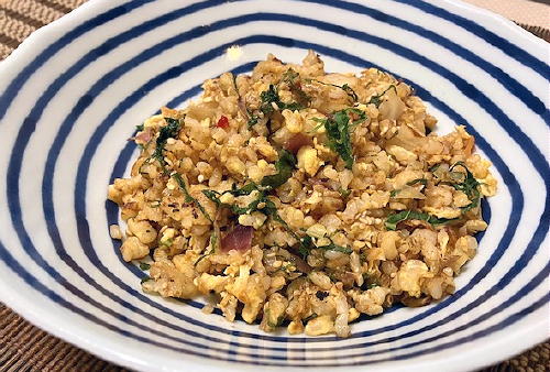 今日のキムチ料理レシピ：玄米キムチチャーハン