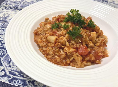 今日のキムチ料理レシピ：玄米キムチリゾット