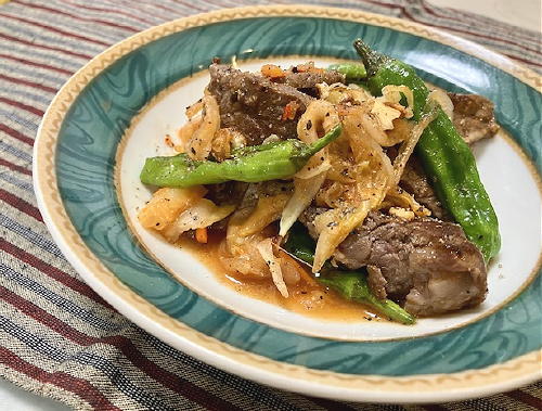 今日のキムチ料理レシピ：牛肉とキムチのマリネ