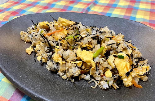 今日のキムチ料理レシピ：ひじきのキムチチャーハン