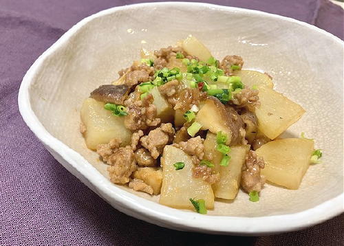 今日のキムチ料理レシピ：大根のピリ辛ひき肉炒め