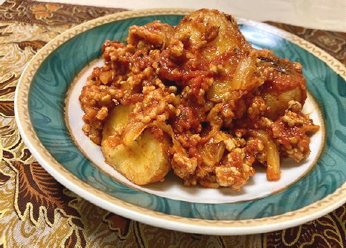 今日のキムチ料理レシピ：じゃが芋のキムチトマト煮込