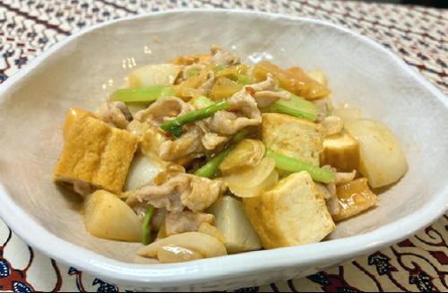 今日のキムチレシピ：かぶと厚揚げと大根キムチのとろみ煮