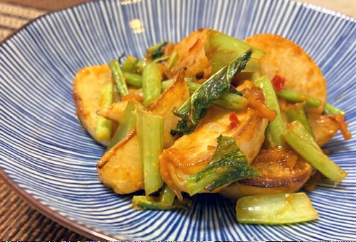 今日のキムチ料理レシピ：カブのピリ辛味噌マヨネーズ炒め