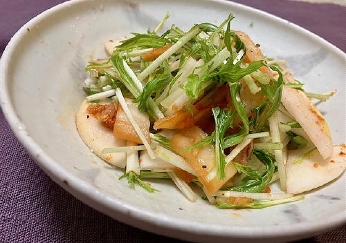 今日のキムチ料理レシピ：カブとキムチのサラダ