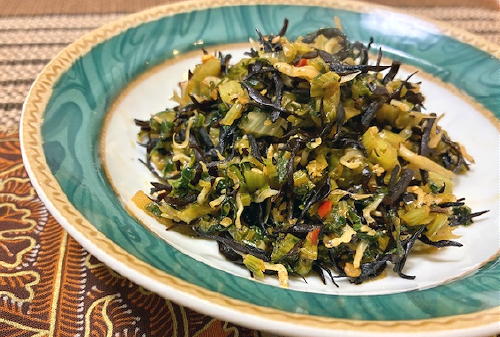 今日のキムチ料理レシピ：小松菜とひじきのピリ辛煮