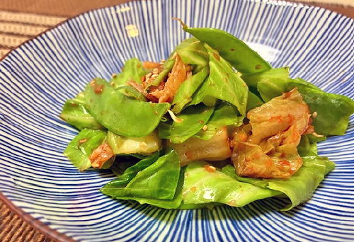 今日のキムチ料理レシピ：キャベツのキムチ和え