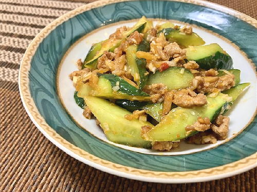 今日のキムチ料理レシピ：麻婆胡瓜