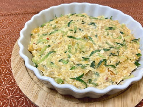 今日のキムチ料理レシピ：胡瓜とキムチのレンジつくね　