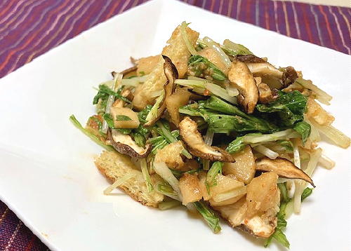 今日のキムチレシピ：水菜と大根キムチの胡麻和え