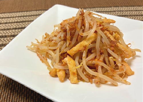 今日のキムチ料理レシピ：もやしのキムチ梅おかか和え