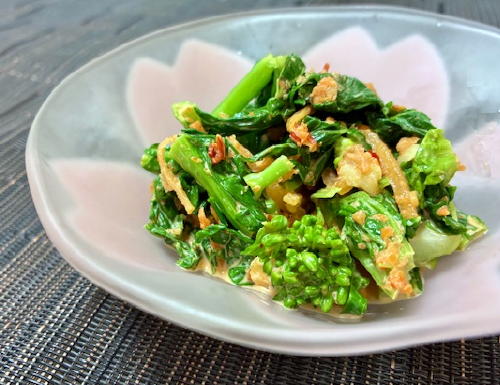 今日のキムチ料理レシピ：菜の花キムチマヨ和え