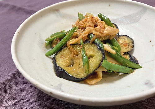 今日のキムチ料理レシピ：茄子といんげんとキムチのオイスターソース炒め