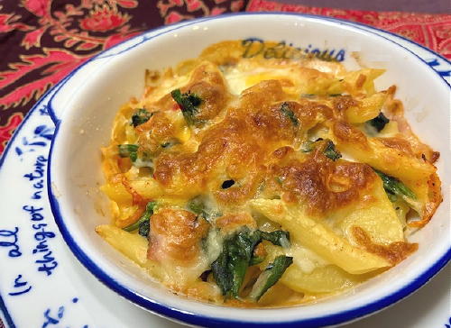 今日のキムチ料理レシピ：じゃがいもキムチグラタン