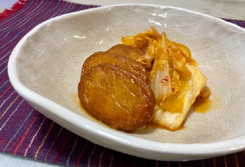 今日のキムチ料理レシピ：白菜とさつま揚げのピリ辛煮