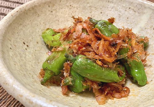 今日のキムチ料理レシピ：ししとうのピリ辛おかか炒め
