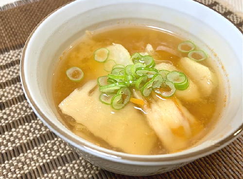 今日のキムチ料理レシピ：タケノコと里芋とキムチの味噌汁