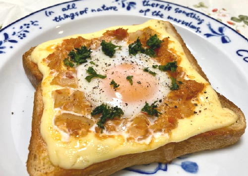今日のキムチ料理レシピ：とろ卵キムチトースト