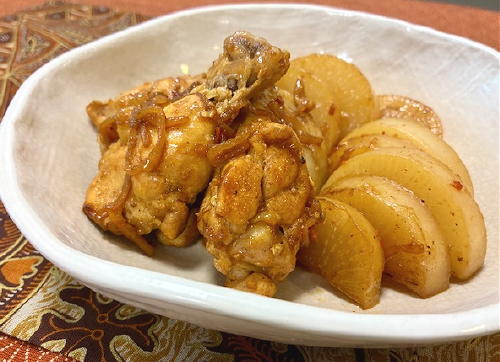 今日のキムチ料理レシピ：手羽元と大根のピリ辛煮