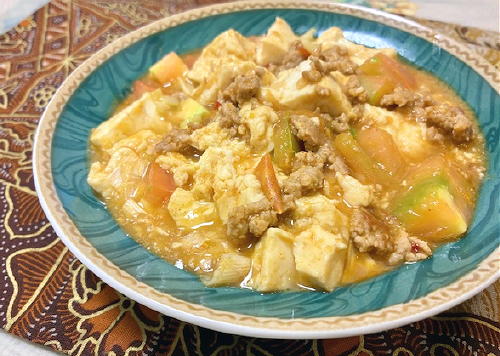 今日のキムチ料理レシピ：トマト麻婆