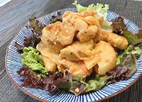 今日のキムチ料理レシピ：鶏肉と長いものキムチマヨ和え