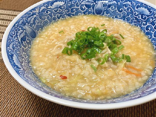 今日のキムチ料理レシピ：鶏キムチ雑炊