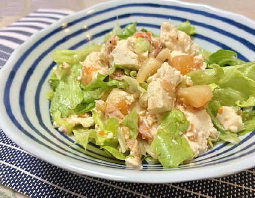 今日のキムチ料理レシピ：豆腐とツナのキムチサラダ
