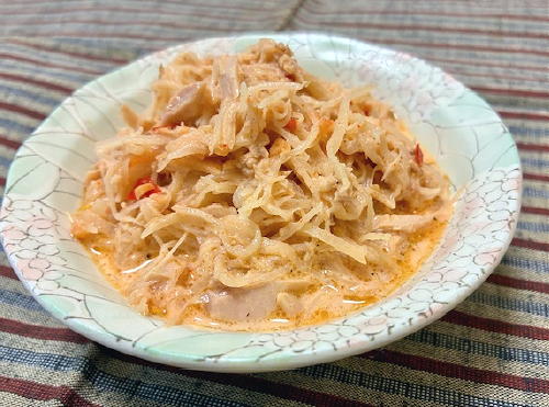 今日のキムチ料理レシピ：じゃがいものツナキムチ和え